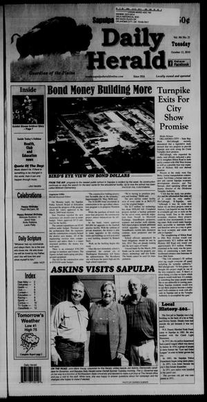 Primary view of object titled 'Sapulpa Daily Herald (Sapulpa, Okla.), Vol. 96, No. 21, Ed. 1 Tuesday, October 12, 2010'.