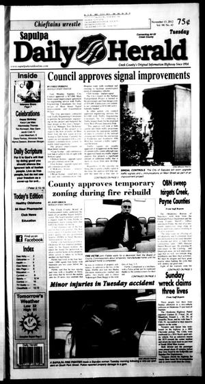 Sapulpa Daily Herald (Sapulpa, Okla.), Vol. 98, No. 42, Ed. 1 Tuesday, November 13, 2012