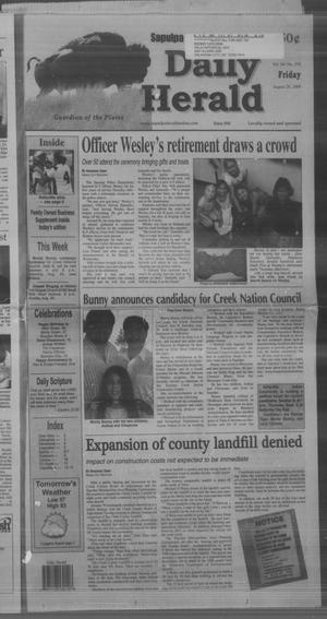 Sapulpa Daily Herald (Sapulpa, Okla.), Vol. 94, No. 276, Ed. 1 Friday, August 28, 2009
