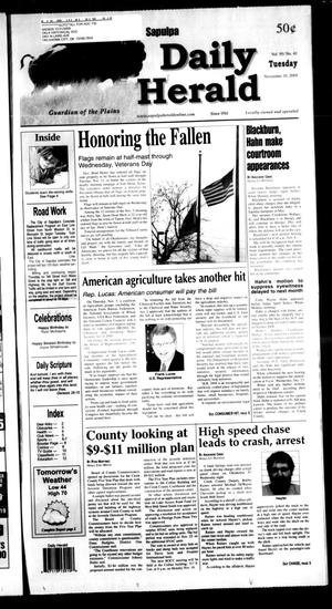 Sapulpa Daily Herald (Sapulpa, Okla.), Vol. 95, No. 41, Ed. 1 Tuesday, November 10, 2009