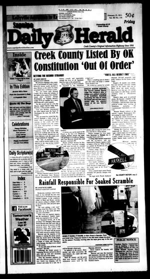 Sapulpa Daily Herald (Sapulpa, Okla.), Vol. 96, No. 116, Ed. 1 Friday, February 25, 2011