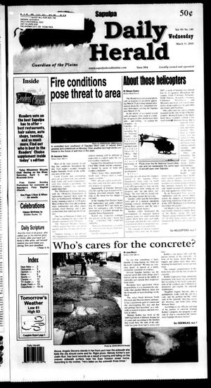 Primary view of object titled 'Sapulpa Daily Herald (Sapulpa, Okla.), Vol. 95, No. 140, Ed. 1 Wednesday, March 31, 2010'.