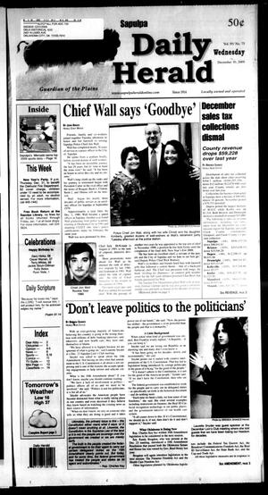 Primary view of Sapulpa Daily Herald (Sapulpa, Okla.), Vol. 95, No. 75, Ed. 1 Wednesday, December 30, 2009