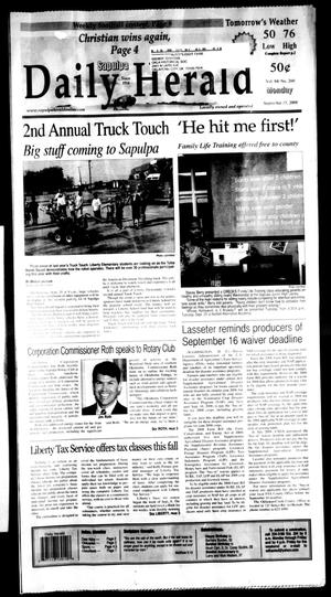 Sapulpa Daily Herald (Sapulpa, Okla.), Vol. 94, No. 2, Ed. 1 Monday, September 15, 2008