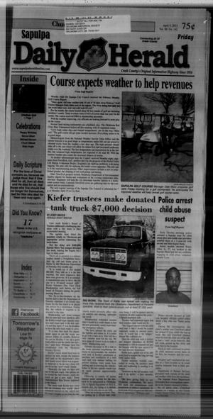 Sapulpa Daily Herald (Sapulpa, Okla.), Vol. 98, No. 142, Ed. 1 Friday, April 5, 2013