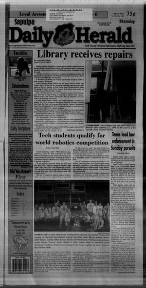Sapulpa Daily Herald (Sapulpa, Okla.), Vol. 98, No. 141, Ed. 1 Thursday, April 4, 2013