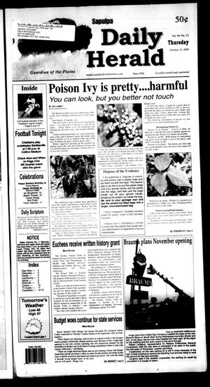 Sapulpa Daily Herald (Sapulpa, Okla.), Vol. 95, No. 23, Ed. 1 Thursday, October 15, 2009