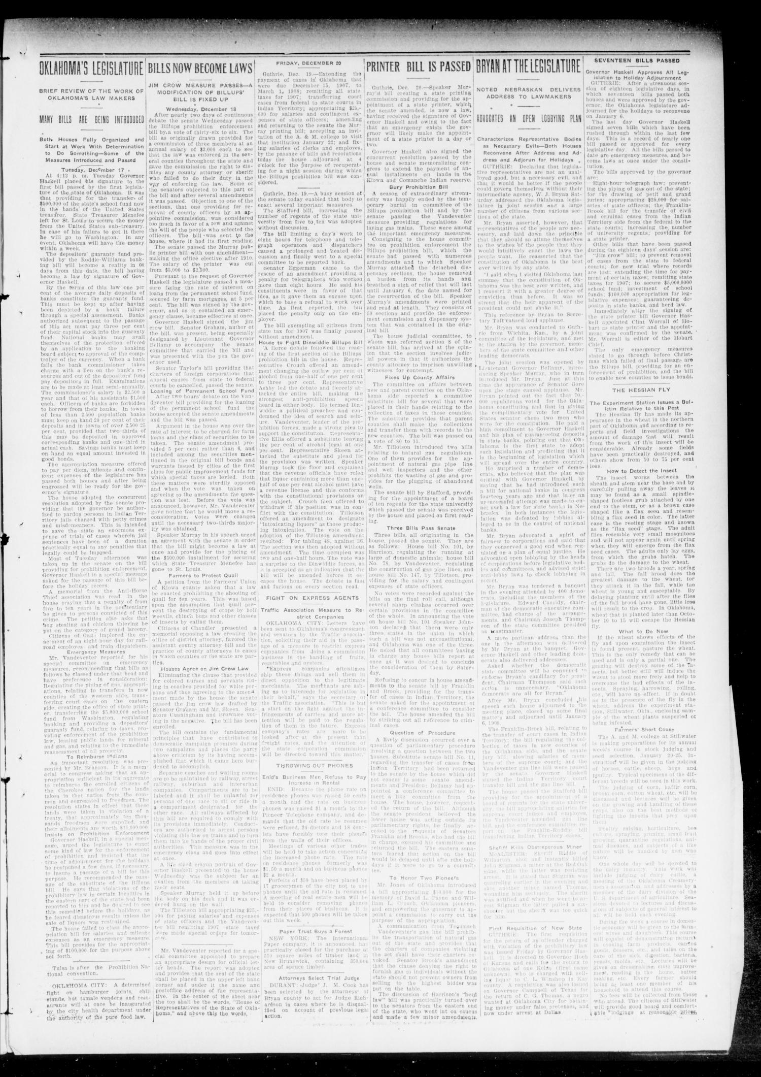 The Chandler Publicist (Chandler, Okla.), Vol. 14, No. 35, Ed. 1 Friday, December 27, 1907
                                                
                                                    [Sequence #]: 3 of 8
                                                
