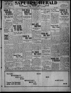 Sapulpa Herald (Sapulpa, Okla.), Vol. 5, No. 196, Ed. 1 Monday, April 21, 1919