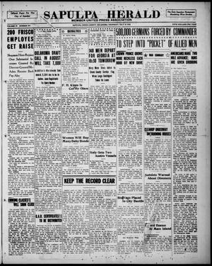Sapulpa Herald (Sapulpa, Okla.), Vol. 4, No. 274, Ed. 1 Thursday, July 25, 1918