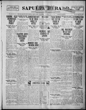 Sapulpa Herald (Sapulpa, Okla.), Vol. 8, No. 84, Ed. 1 Saturday, December 9, 1922