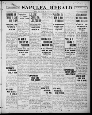 Sapulpa Herald (Sapulpa, Okla.), Vol. 3, No. 197, Ed. 1 Monday, April 23, 1917