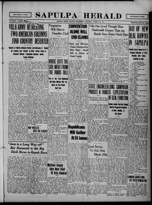 Sapulpa Herald (Sapulpa, Okla.), Vol. 2, No. 166, Ed. 1 Thursday, March 16, 1916