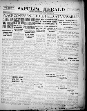Sapulpa Herald (Sapulpa, Okla.), Vol. 5, No. 61, Ed. 1 Tuesday, November 12, 1918