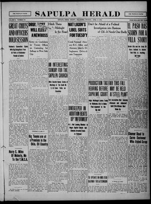 Sapulpa Herald (Sapulpa, Okla.), Vol. 2, No. 193, Ed. 1 Monday, April 17, 1916