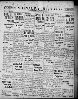 Sapulpa Herald (Sapulpa, Okla.), Vol. 3, No. 65, Ed. 1 Thursday, November 16, 1916