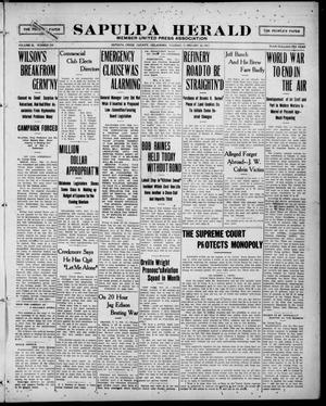 Sapulpa Herald (Sapulpa, Okla.), Vol. 3, No. 138, Ed. 1 Tuesday, February 13, 1917