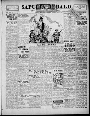 Sapulpa Herald (Sapulpa, Okla.), Vol. 11, No. 258, Ed. 1 Saturday, July 3, 1926