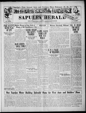 Sapulpa Herald (Sapulpa, Okla.), Vol. 8, No. 138, Ed. 1 Tuesday, February 13, 1923