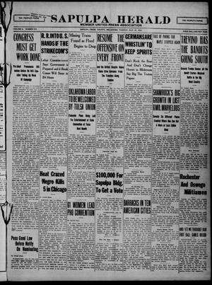 Sapulpa Herald (Sapulpa, Okla.), Vol. 2, No. 270, Ed. 1 Tuesday, July 18, 1916