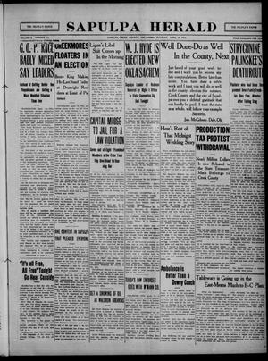 Sapulpa Herald (Sapulpa, Okla.), Vol. 2, No. 194, Ed. 1 Tuesday, April 18, 1916