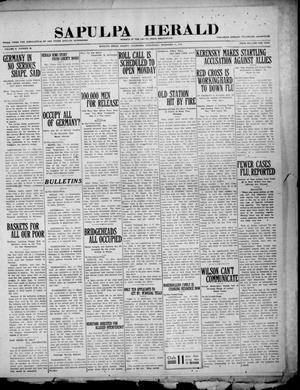 Sapulpa Herald (Sapulpa, Okla.), Vol. 5, No. 86, Ed. 1 Wednesday, December 11, 1918