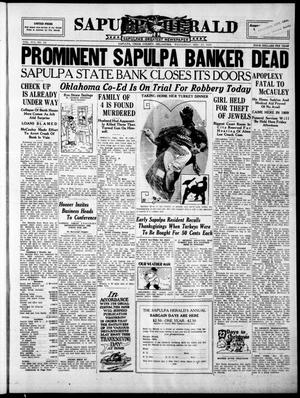 Sapulpa Herald (Sapulpa, Okla.), Vol. 16, No. 74, Ed. 1 Wednesday, November 27, 1929