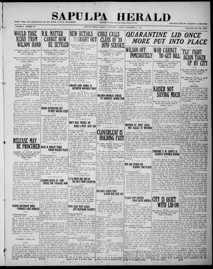 Sapulpa Herald (Sapulpa, Okla.), Vol. 5, No. 79, Ed. 1 Tuesday, December 3, 1918