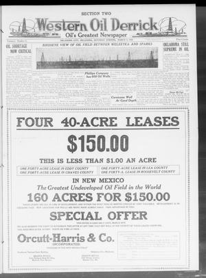 Western Oil Derrick (Oklahoma City, Okla.), Vol. 3, No. 11, Ed. 2 Saturday, March 13, 1920