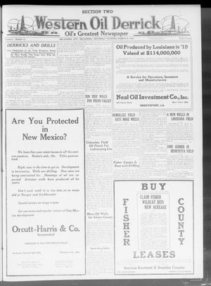 Primary view of object titled 'Western Oil Derrick (Oklahoma City, Okla.), Vol. 3, No. 12, Ed. 2 Saturday, March 20, 1920'.