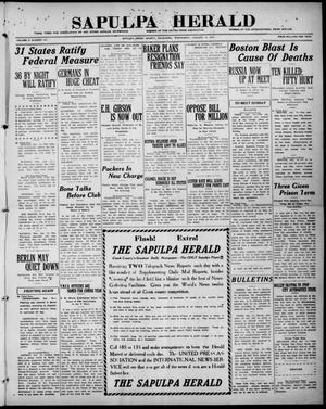Sapulpa Herald (Sapulpa, Okla.), Vol. 5, No. 114, Ed. 1 Wednesday, January 15, 1919