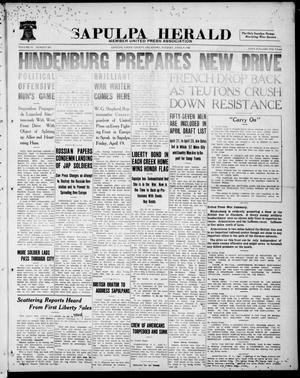 Sapulpa Herald (Sapulpa, Okla.), Vol. 4, No. 185, Ed. 1 Tuesday, April 9, 1918