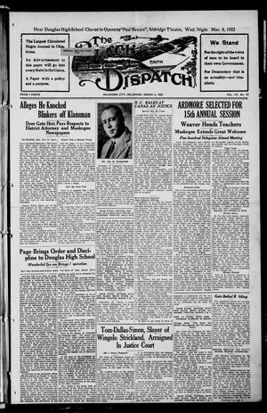 The Black Dispatch (Oklahoma City, Okla.), Vol. 7, No. 13, Ed. 1 Thursday, March 2, 1922