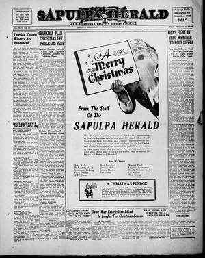 Sapulpa Herald (Sapulpa, Okla.), Vol. 25, No. 96, Ed. 1 Saturday, December 23, 1939