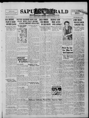Sapulpa Herald (Sapulpa, Okla.), Vol. 22, No. 50, Ed. 1 Wednesday, October 30, 1935