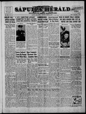 Sapulpa Herald (Sapulpa, Okla.), Vol. 25, No. 156, Ed. 1 Tuesday, March 5, 1940