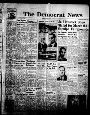 Primary view of object titled 'The Democrat News (Sapulpa, Okla.), Vol. 45, No. 15, Ed. 1 Thursday, February 10, 1955'.