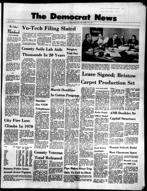 Primary view of object titled 'The Democrat News (Sapulpa, Okla.), Vol. 62, No. 14, Ed. 1 Tuesday, February 2, 1971'.