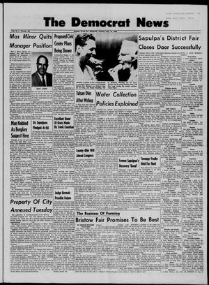 Primary view of The Democrat News (Sapulpa, Okla.), Vol. 57, No. 46, Ed. 1 Tuesday, September 13, 1966