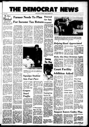 The Democrat News (Sapulpa, Okla.), Vol. 65, No. 3, Ed. 1 Tuesday, November 20, 1973