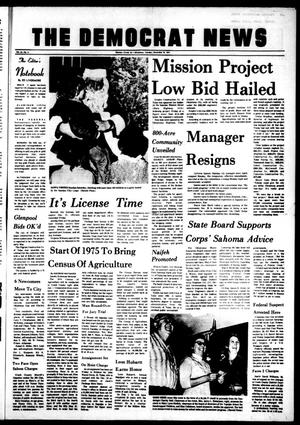 Primary view of object titled 'The Democrat News (Sapulpa, Okla.), Vol. 66, No. 8, Ed. 1 Tuesday, December 24, 1974'.