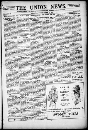The Union News. (Sapulpa, Indian Terr.), Vol. 1, No. 17, Ed. 1 Friday, September 27, 1907