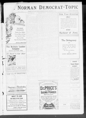 The Norman Democrat-Topic (Norman, Okla.), Vol. 22, No. 24, Ed. 1 Friday, December 30, 1910