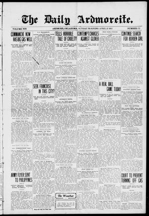 The Daily Ardmoreite. (Ardmore, Okla.), Vol. 19, No. 172, Ed. 1 Sunday, April 27, 1913