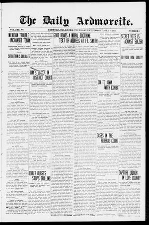 The Daily Ardmoreite. (Ardmore, Okla.), Vol. 20, No. 9, Ed. 1 Thursday, October 16, 1913