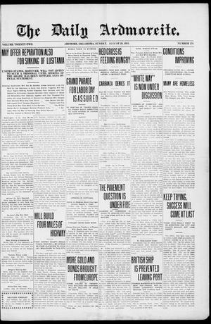 The Daily Ardmoreite. (Ardmore, Okla.), Vol. 22, No. 278, Ed. 1 Sunday, August 29, 1915