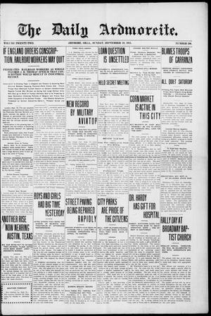 The Daily Ardmoreite. (Ardmore, Okla.), Vol. 22, No. 296, Ed. 1 Sunday, September 19, 1915