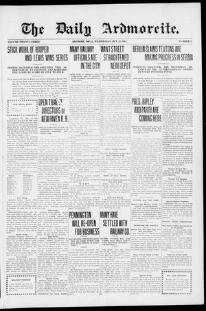 The Daily Ardmoreite. (Ardmore, Okla.), Vol. 23, No. 5, Ed. 1 Wednesday, October 13, 1915