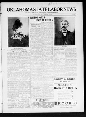 Oklahoma State Labor News (Oklahoma City, Okla.), Vol. 1, No. 43, Ed. 1 Friday, February 22, 1907