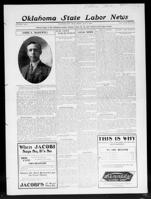Oklahoma State Labor News (Oklahoma City, Okla.), Vol. 3, No. 8, Ed. 1 Friday, July 3, 1908
